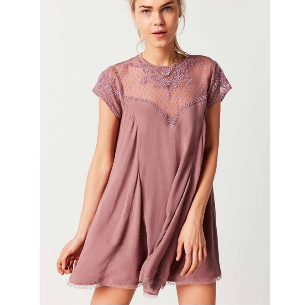 URBAN OUTFITTERS ROSE BABYDOLL DRESS